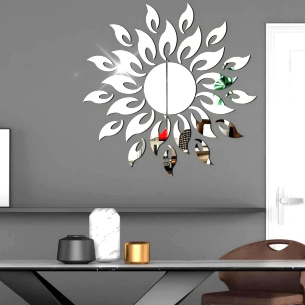 NEW Mirrored Acrylic Sun Wall Decor‎ Sticker, 27 pcs 1 Set
